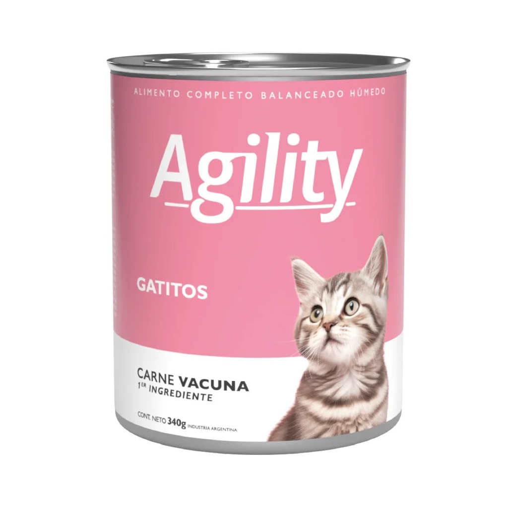 AGILITY LATA GATO KITTEN X 340 GR