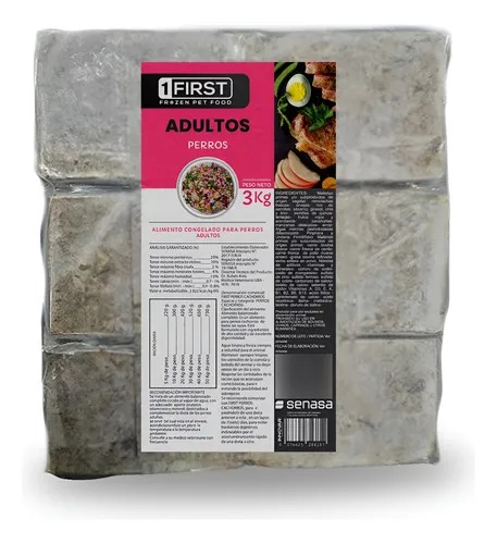 FIRST CONGELADO PERRO ADULTO X 3 KG