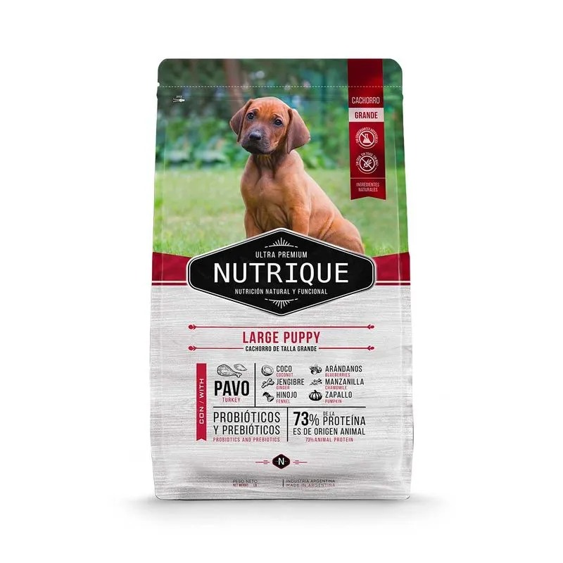 NUTRIQUE PERRO LARGE PUPPY X 15 KG