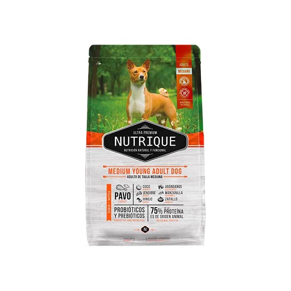 NUTRIQUE PERRO MEDIUM ADULTO X 12 KG