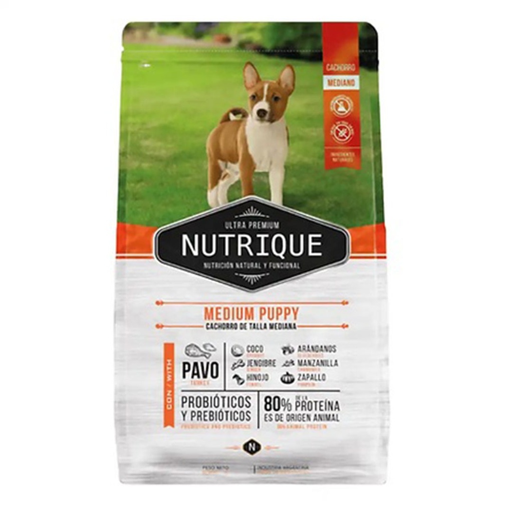 NUTRIQUE PERRO MEDIUM PUPPY X 12 KG