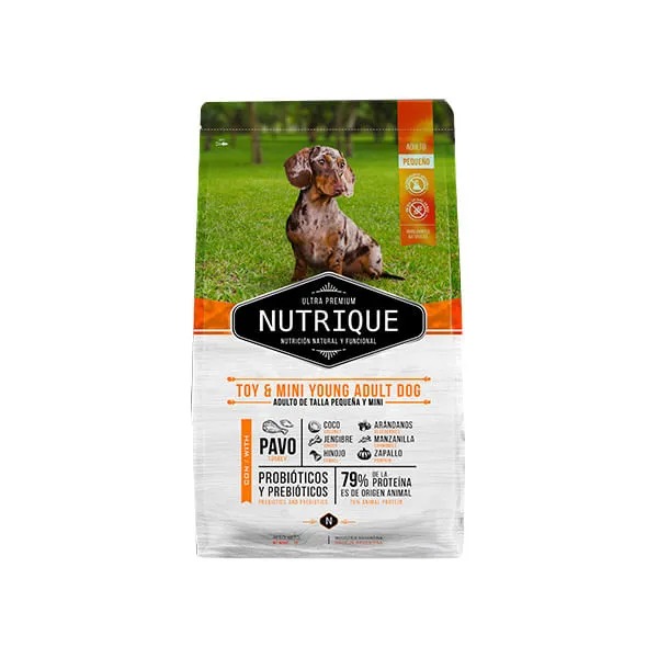 NUTRIQUE PERRO TOY Y MINI YOUNG ADULTO X 7,5 KG