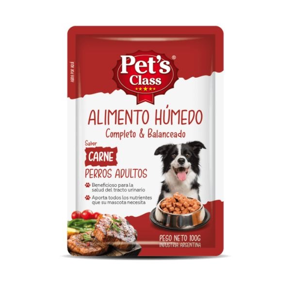 PETS CLASS POUCH PERRO CARNE X 100 GR