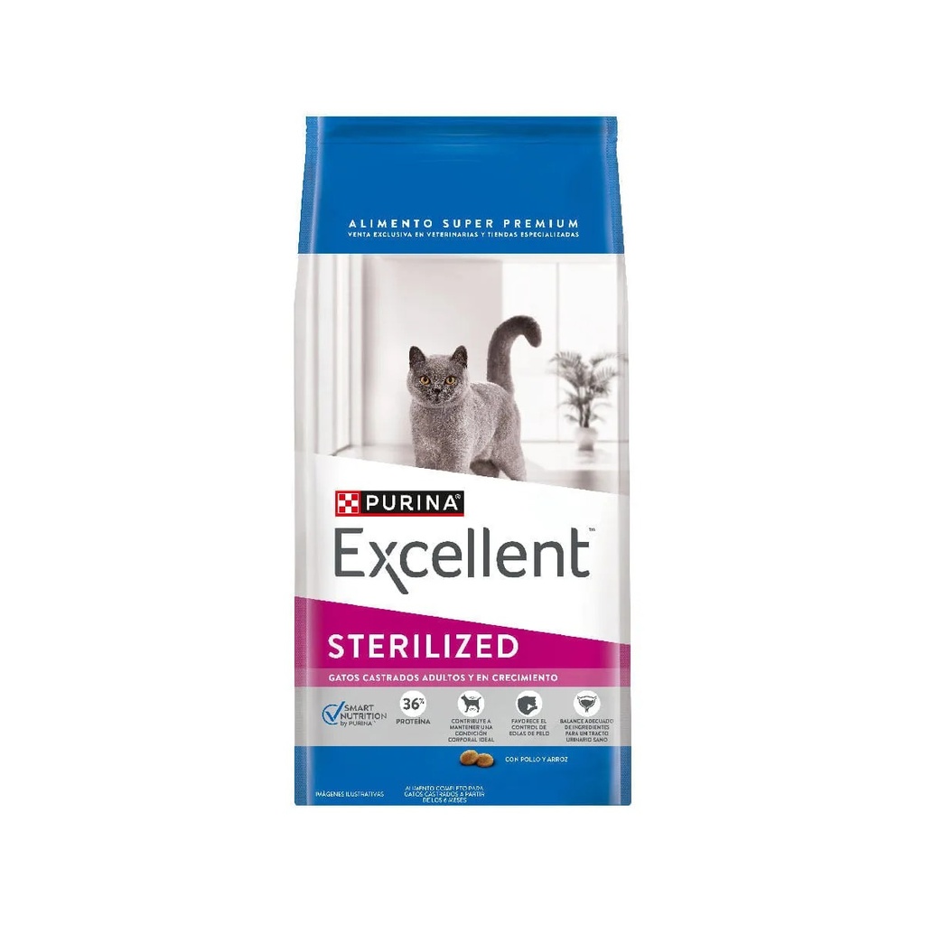 PURINA EXCELLENT GATO CASTRADO X 7,5 KG.
