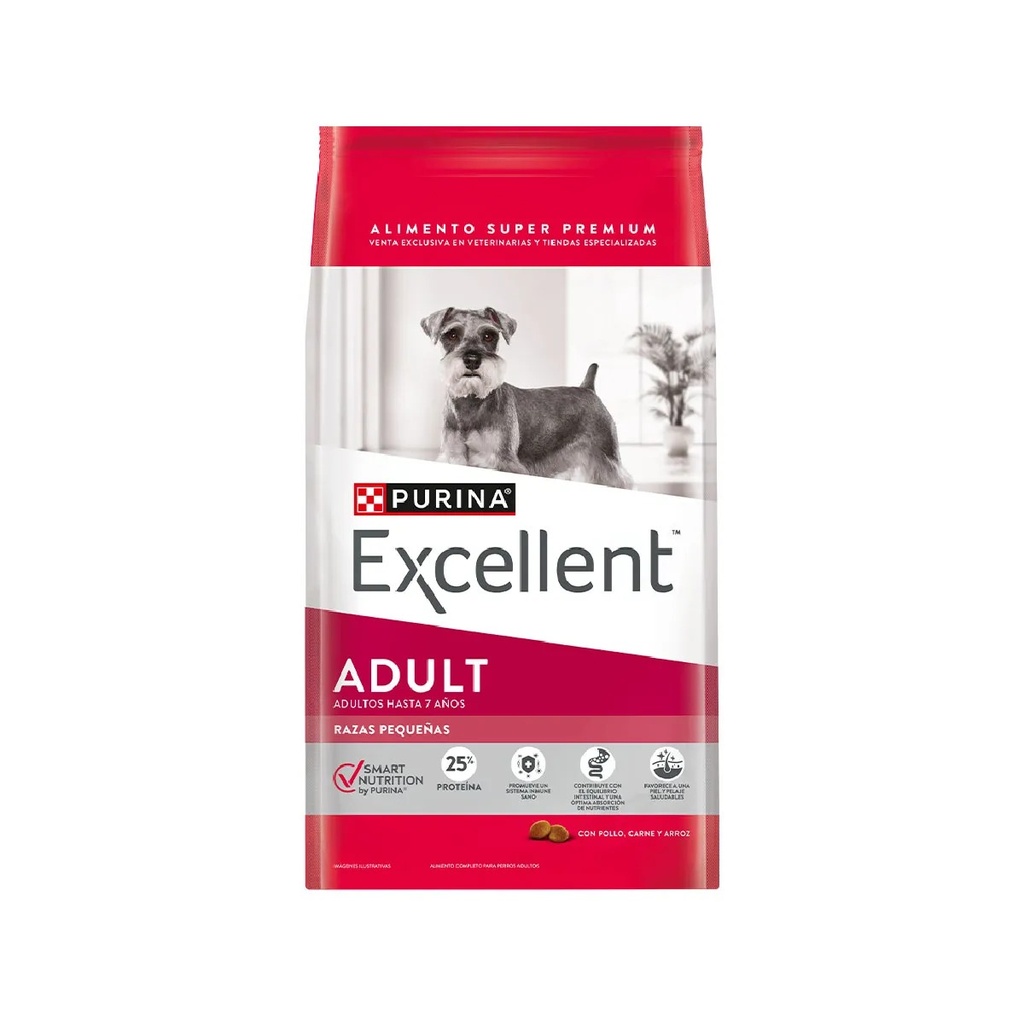 PURINA EXCELLENT PERRO AD SMALL X 3 KG.