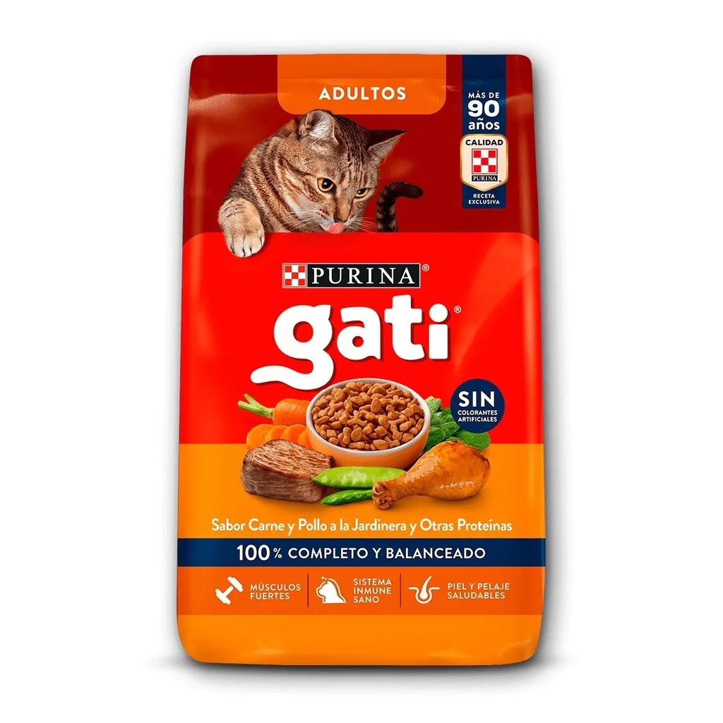 PURINA GATI CARNE Y POLLO X 15 KG.