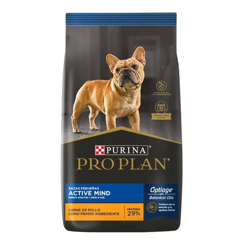 PURINA PRO PLAN ACTIVE MIND RAZA PEQUEÑA X 3 KG.