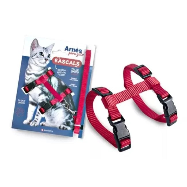 RASCALS CORREA Y ARNES  PARA GATOS