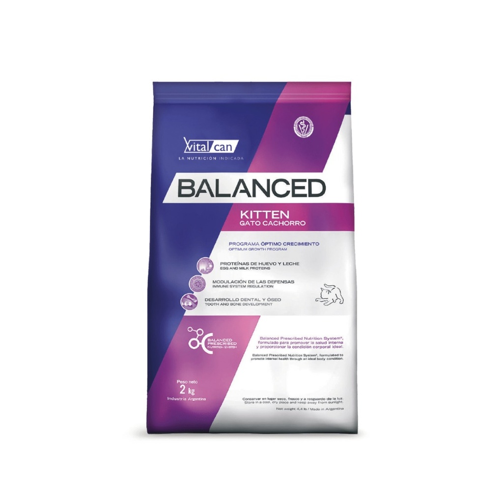 VITAL CAN BALANCED GATO KITTEN X 2 KG