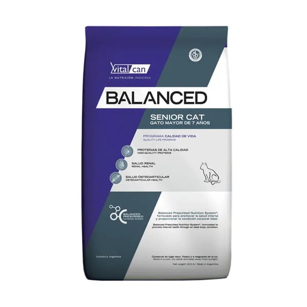 VITAL CAN BALANCED GATO SENIOR X 7,5 KG