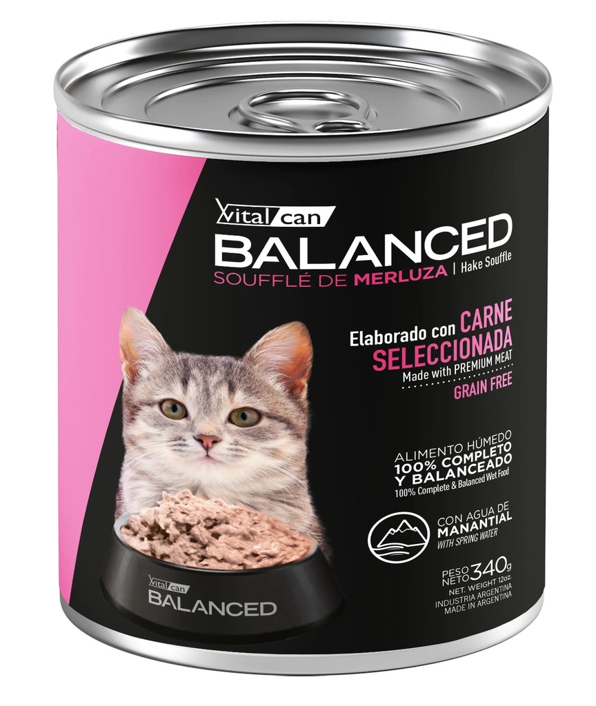 VITAL CAN BALANCED LATA GATO MERLUZA KITTEN X 340 GR