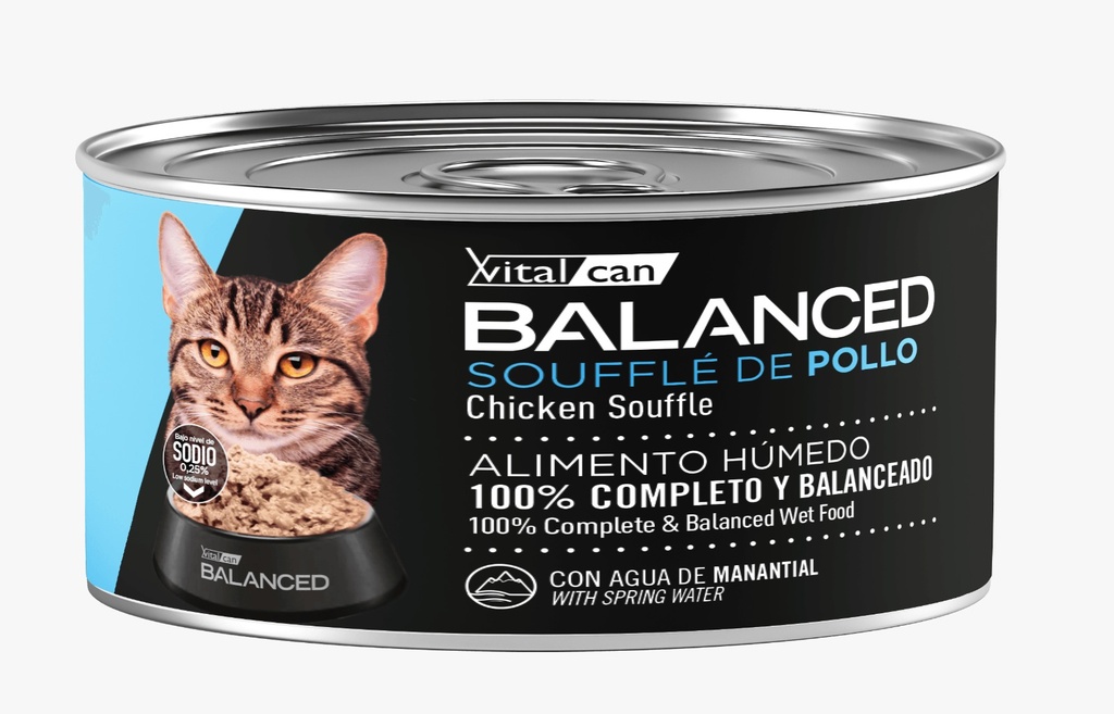 VITAL CAN BALANCED LATA GATO POLLO ADULTO X 85 GR