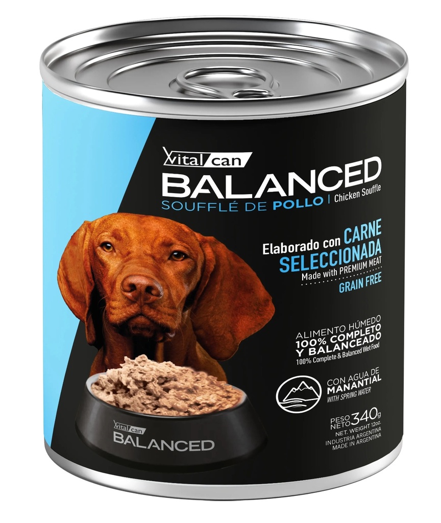 VITAL CAN BALANCED LATA PERRO POLLO ADULTO X 340 GR