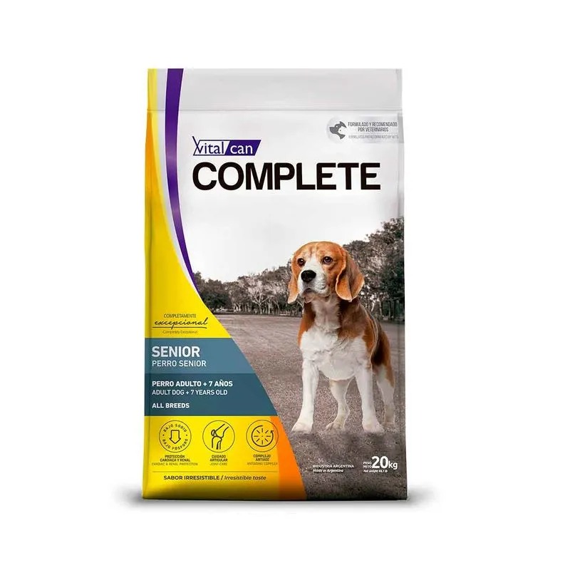 VITAL CAN COMPLETE PERRO SENIOR X 20 KG