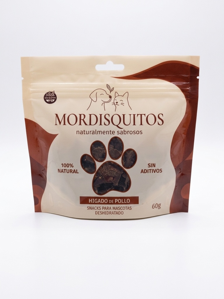 MORDISQUITOS HIGADO DE POLLO X 60 GR