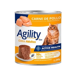 [2401-4620] AGILITY LATA GATO POLLO X 340 GR