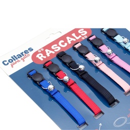 [0824-3315] COLLAR RASCALS PARA GATO X UNIDAD P/ GATOS