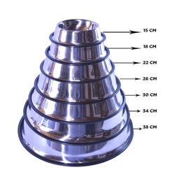 [5302-4808] COMEDERO ACERO INOX 33 CM VONNE
