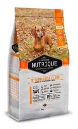 [0502-1259-3] NUTRIQUE PERRO TOY Y MINI ADULTO +7  X 3 KG