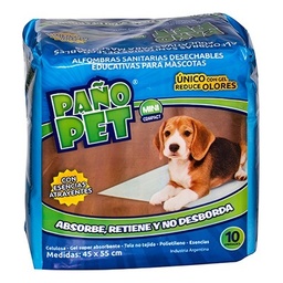 [1609-1334] PAÑO PET MINI (45 X 55)  X 10 U.