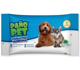 [0805-4746] PAÑO PET TOALLITAS HUMEDAS X 30 U