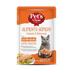 [0801-5009] PETS CLASS POUCH GATO SALMON X 85 GR