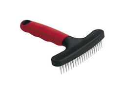 [1625-1752] RASTRILLO METAL 20 DIENTES MANGO DE GOMA