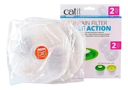 [1608-2590] REPUESTO FILTRO FUENTE CATIT 2.0 (REDONDO) X 2  U