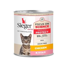 [2419-4165] SIEGER GATO KITTEN WET POLLO LATA X 340 GR
