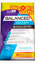 [0501-0114-23] VITAL CAN BALANCED PERRO ADULTO RAZA MEDIANA BONUS X 20+2 KG
